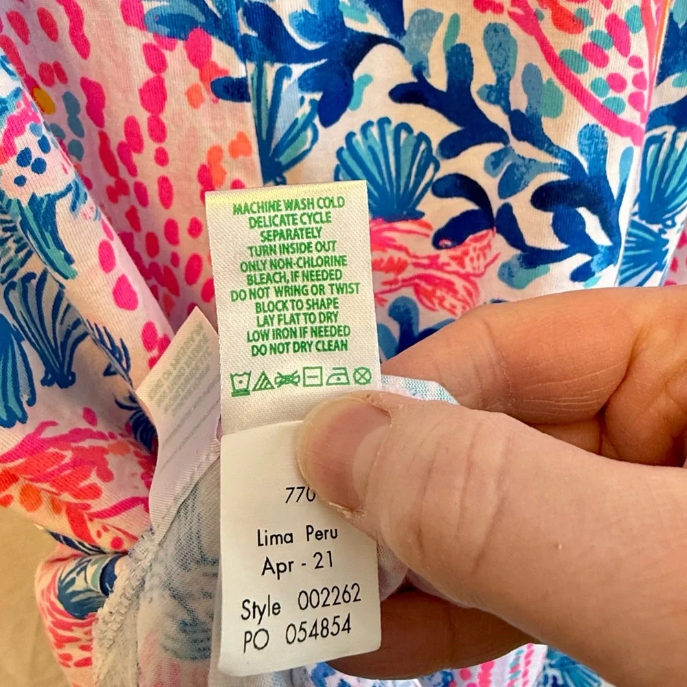 RARE_Lilly Pulitzer Kristen Swing Dress Resort White Sway With Me Excellent Cond - Picture 8 of 9